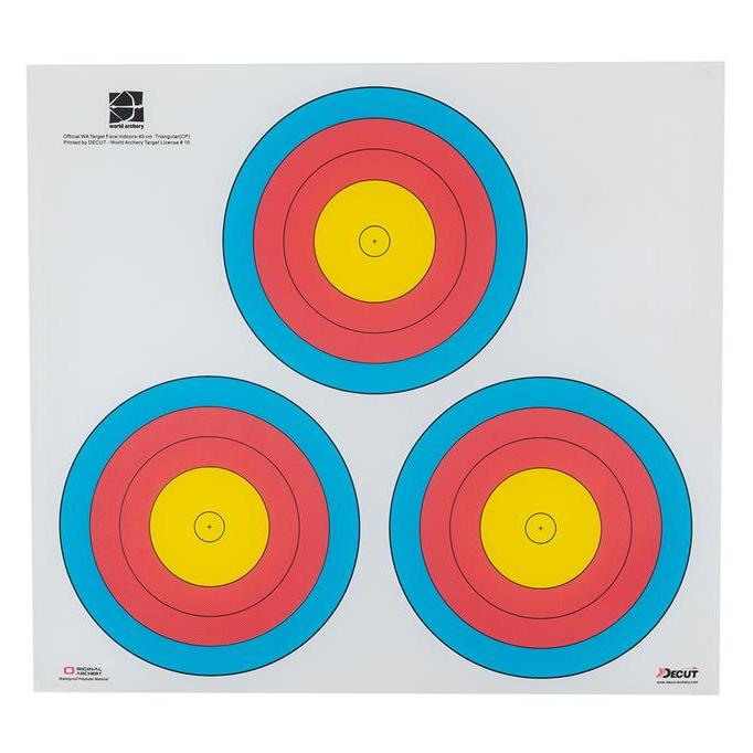 WorldArcheryZielauflage40cm3SpotVegas | Slingshotsch World Archery Zielscheibenauflage 40 cm 3 Spot Vegas
