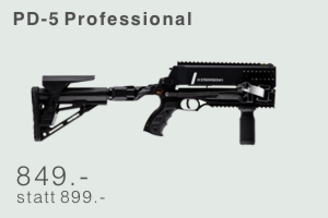 PD 5 Professional firearm with folding stock displayed on a light background price 849  was 899 