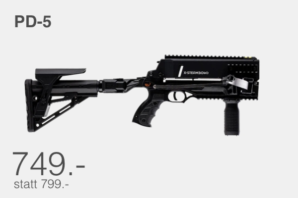 PD 5 airsoft rifle with adjustable stock and rail system on a light background price 749  was 799 