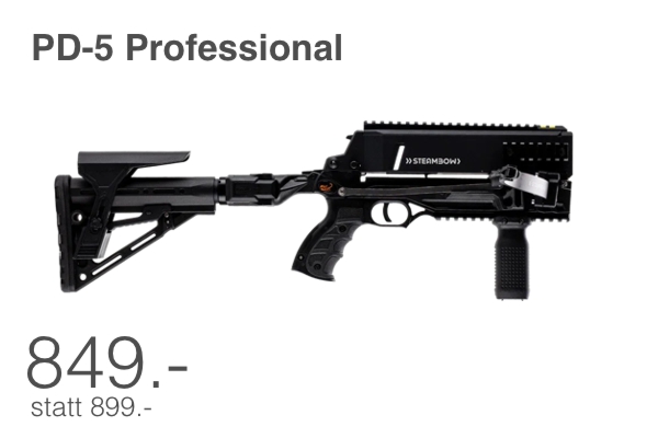 PD 5 Professional airbow shown in profile with adjustable stock price 849 was 899