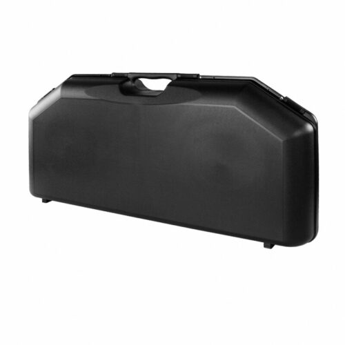 Hard black rectangular hard-shell carrying case with a molded handle, likely for transporting equipment or tools.