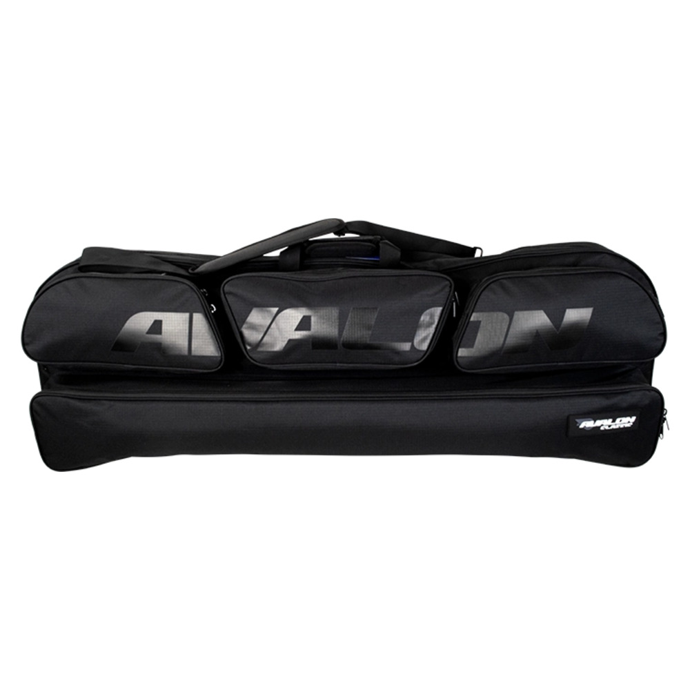 ss01335avalonclassicsoftcompoundbogentasche108cmschwarz | Slingshots Switzerland Avalon Classic Soft Compoundbogentasche 108 cm in Schwarz mit Pfeilfach und drei Zubehörfächern