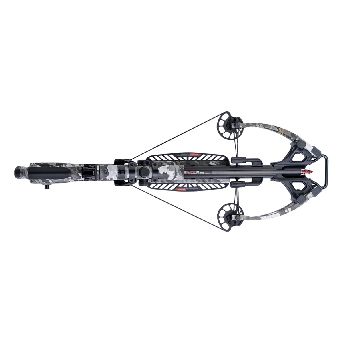 ss01272tenpointturbox5 | Slingshots Switzerland Compoundarmbrust TenPoint Turbo X in Vektra Camo Ansicht von oben