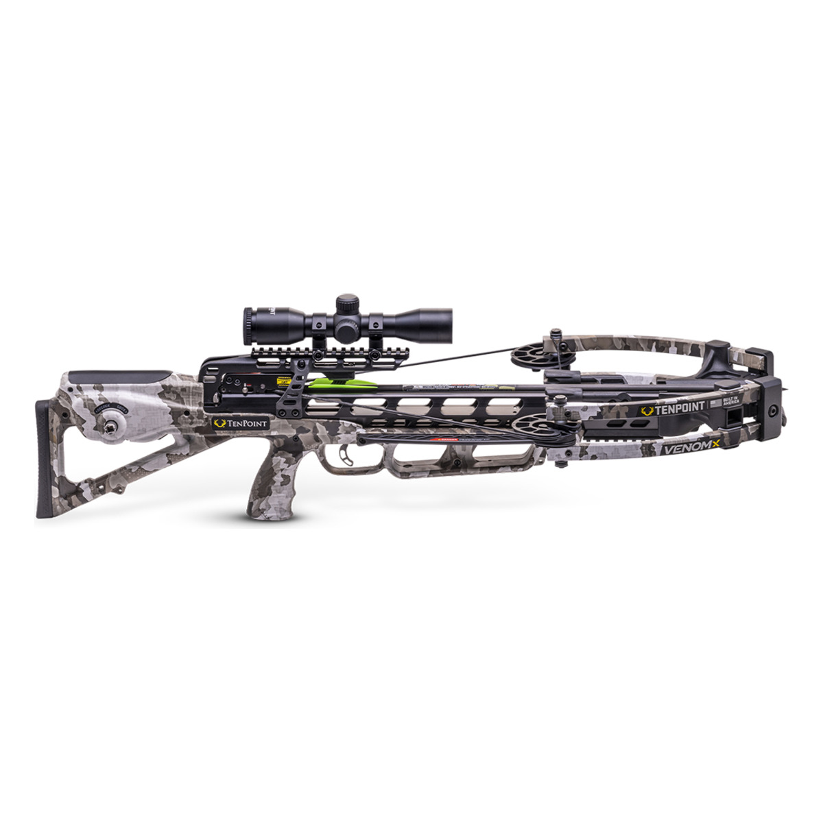 ss01275tenpointvenomx1 | Slingshots Switzerland Compoundarmbrust TenPoint Venom X in Vektra Camo Seitenansicht