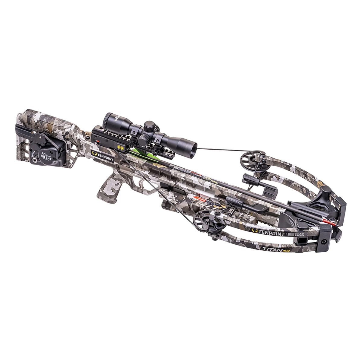 ss01276tenpointtitan4002 | Slingshots Switzerland Compoundarmbrust TenPoint Titan 400 in Vektra Camo Seitenansicht