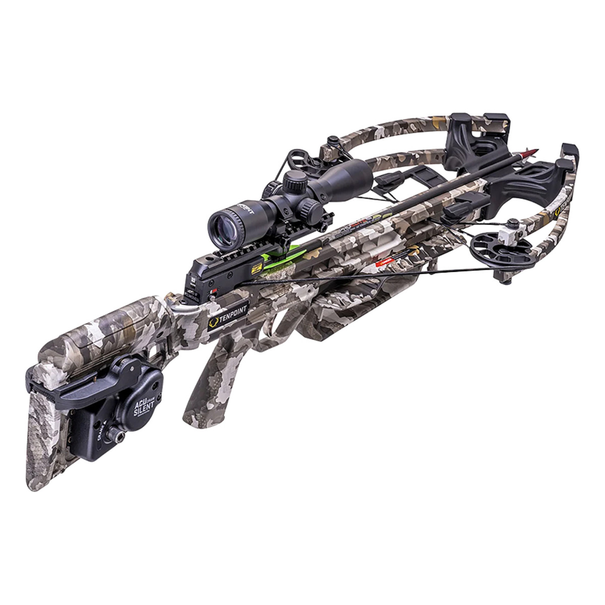 ss01276tenpointtitan4003 | Slingshots Switzerland Compoundarmbrust TenPoint Titan 400 in Vektra Camo Ansicht von hinten