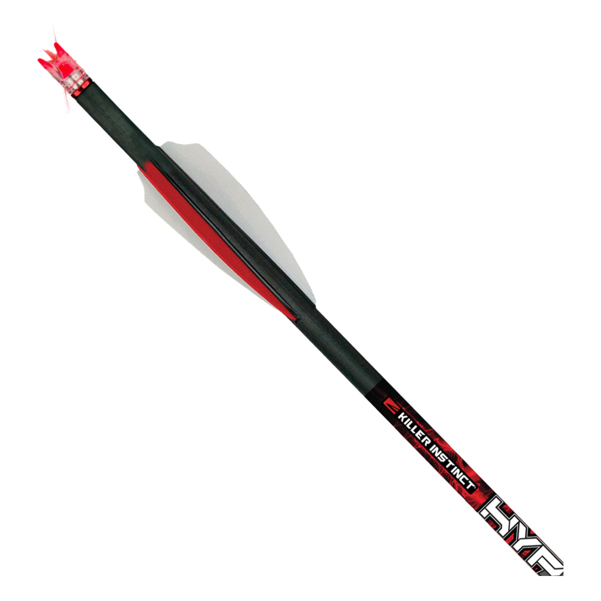 HYPRV Lighted Carbonbolzen 1 | Slingshots Switzerland 20 Zoll Killer Instinct HYPR V Lighted Carbonbolzen mit roter Leuchtnocke und Vanes
