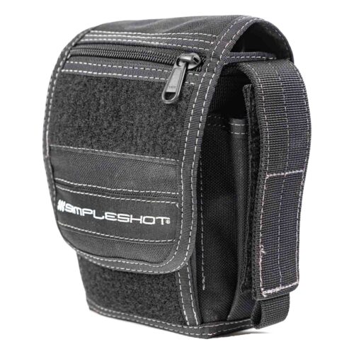 SimpleShot GoBag Gürteltasche für Sportschleudern Vorderansicht mit Klappe