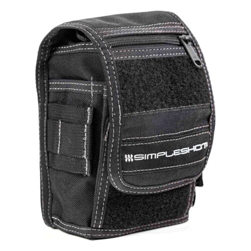 SimpleShot GoBag aus Ballistic Nylon Ansicht mit Fronttasche und Klettfläche