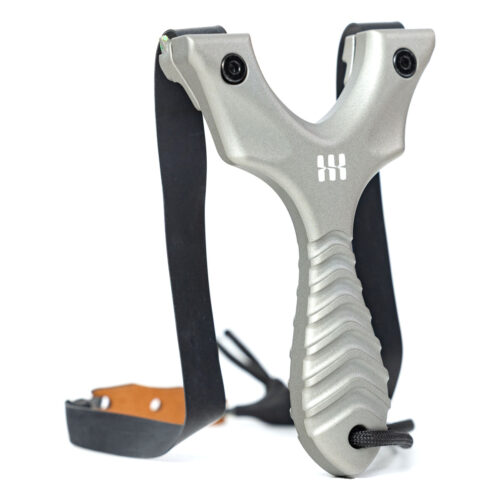 Axiom Pro Sportschleuder von SimpleShot in Gunmetal mit Bandset